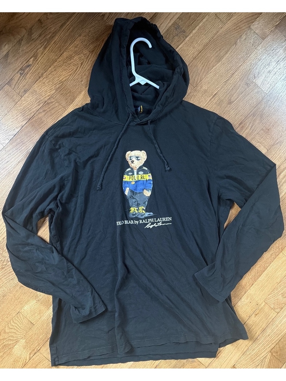 XL - Men - Polo Bear by Ralph Lauren Black Hoodie